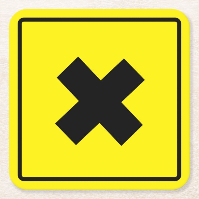 Crossroad Hard Plastic Coaster (Front)