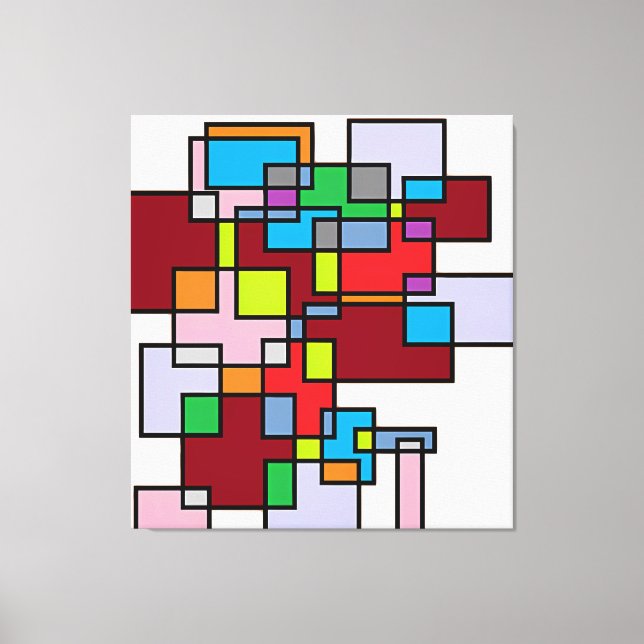 Crossroads - Etude No. 3: Multidimensional Reality Canvas Print (Front)