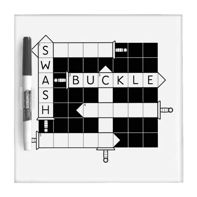 CrossSword Puzzle dry erase board Zazzle