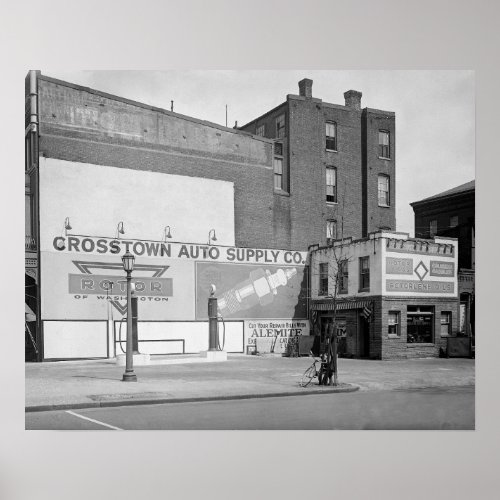 Crosstown Auto Supply 1920 Vintage Photo Poster