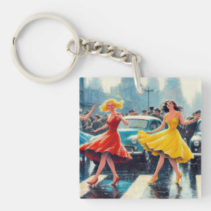 Crosswalk Dance Keychain