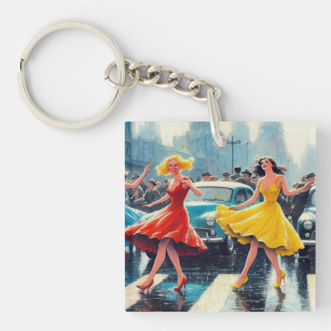 Crosswalk Dance Keychain (Front)