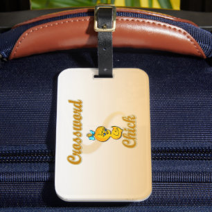 Crossword Chick Luggage Tag