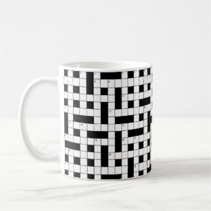 Crossword clue coffee mug