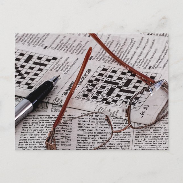 Crossword Genius Postcard (Front)