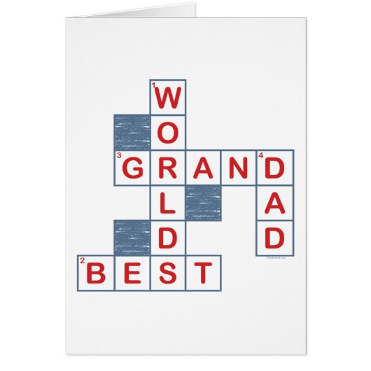 Crossword Grandpa Card (Front)