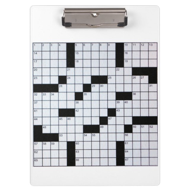 Crossword Grid Clipboard (Front)