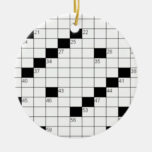 Crossword Ornament