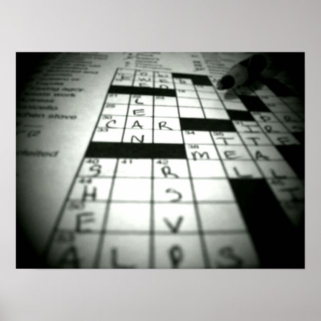 Crossword poster (Front)