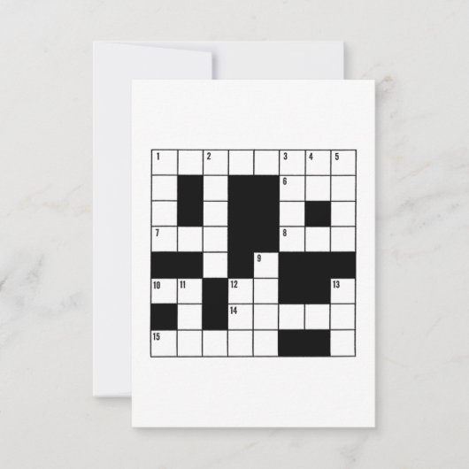 Crossword Puzzle (Front)