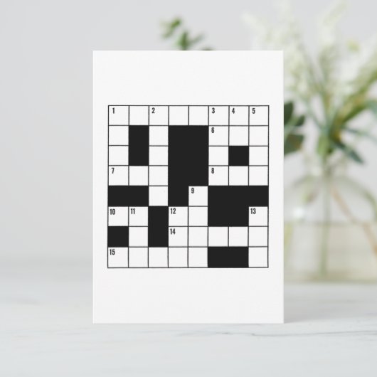 Crossword Puzzle (Standing Front)