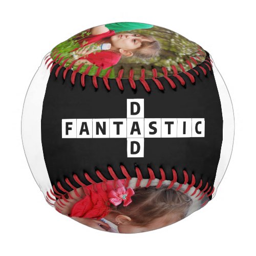 Crossword Puzzle Best Ever Fantastic Dad Two Photo Baseball