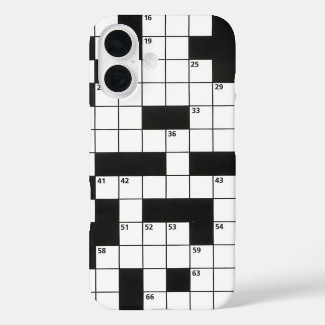Crossword Puzzle Case-Mate iPhone Case (Back)