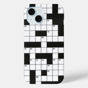 Crossword Puzzle iPhone 15 Case