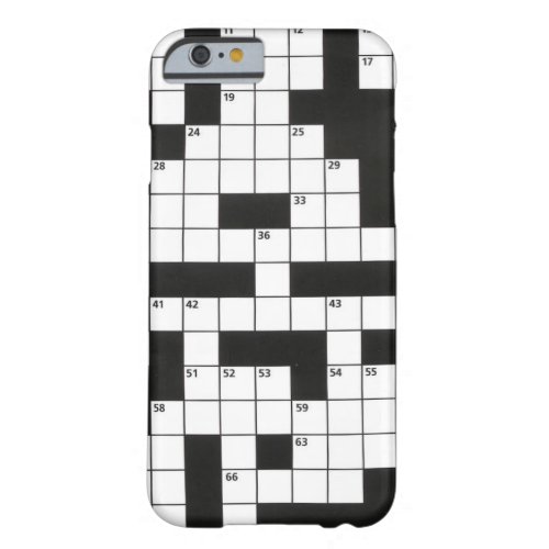 Crossword Puzzle Barely There iPhone 6 Case
