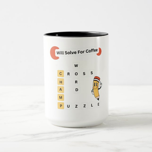 Crossword Puzzle Champ: Will Solve For Coffee Mug (Center)