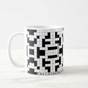 Crossword Puzzle Custom Mug Zazzle