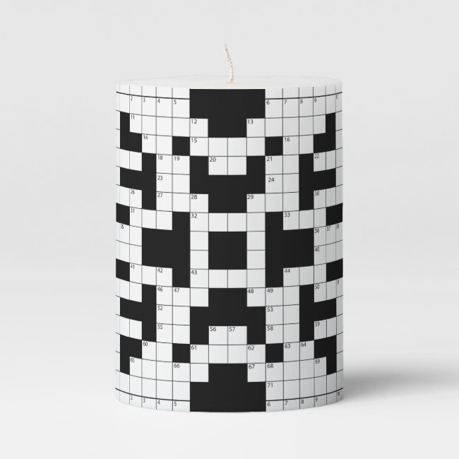 Crossword Puzzle Design Candle