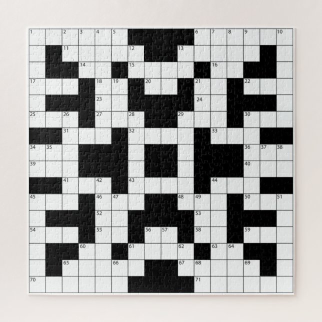 Crossword Puzzle Design Jigsaw Puzzle (Vertical)