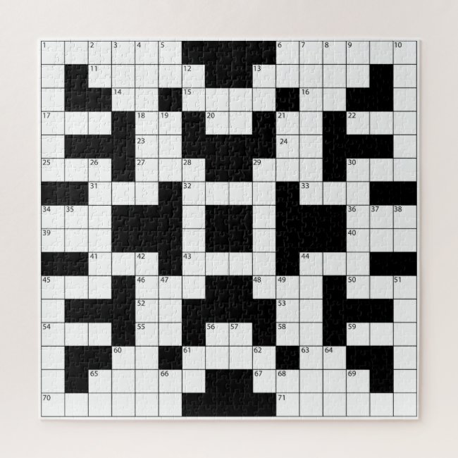 Crossword Puzzle Design Jigsaw Puzzle