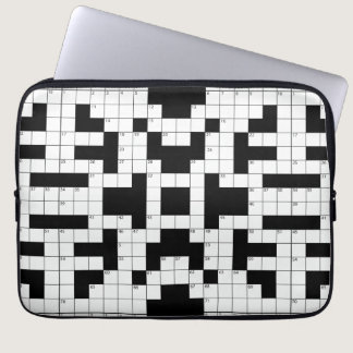Crossword Puzzle Design Laptop Case