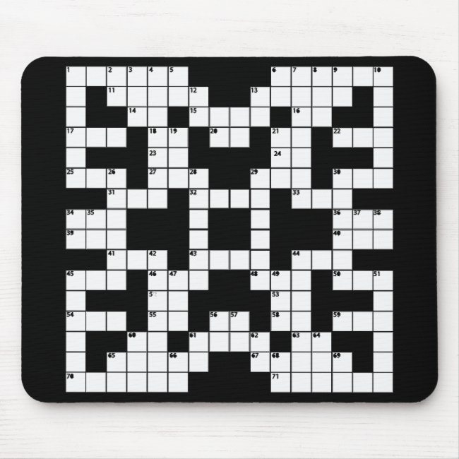 Crossword Puzzle Design Mousepad
