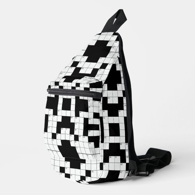 Crossword Puzzle Design Sling Bag