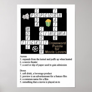 crossword puzzle posters prints zazzle