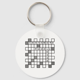 Crossword Puzzle Keychain