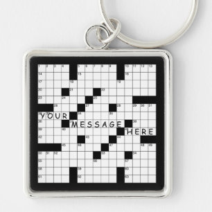Crossword Puzzle Keychain