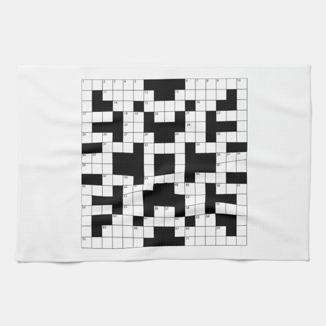 Crossword Puzzle Kitchen Towel (Horizontal)