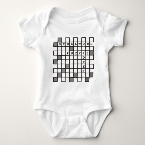 Crossword Puzzle Lover Baby Bodysuit