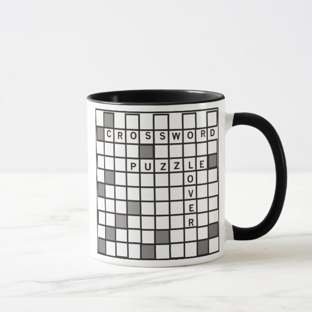 Crossword Puzzle Lover Mug (Right)