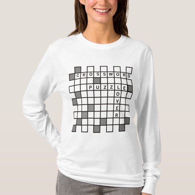Crossword Puzzle Lover T-Shirt (Front)