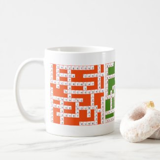 Crossword Puzzle Lover's Halloween Coffee Mug