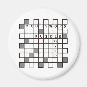 Crossword Puzzle Lovers Magnet