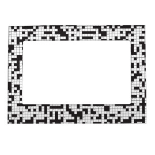 Crossword Puzzle Magnetic Frame