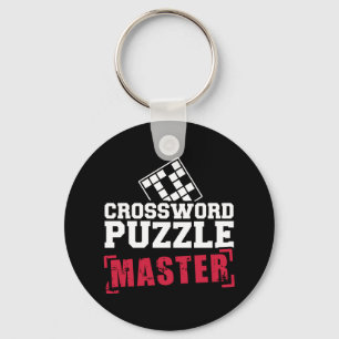 Crossword puzzle master keychain