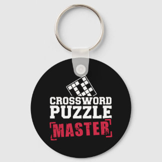 Crossword puzzle master keychain