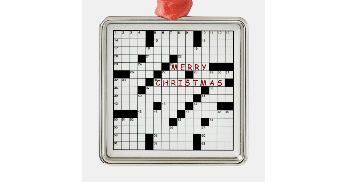Crossword Puzzle Metal Ornament Zazzle Crossword Puzzle Metal Ornament Zazzle