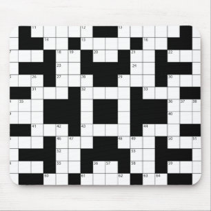 Crossword Puzzle Mouse Pad