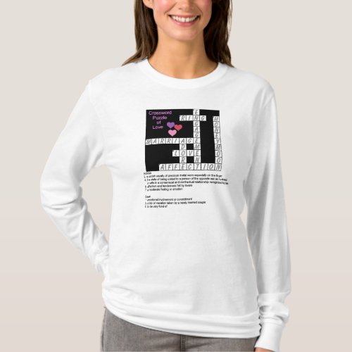 Crossword Puzzle of Love Hoodie T_Shirt