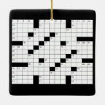 Crossword Puzzle Ornament