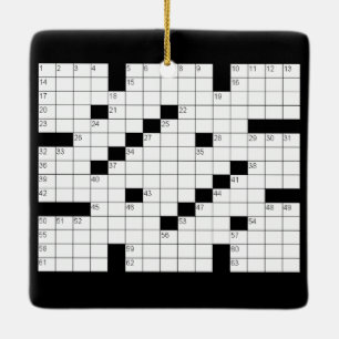 Crossword Puzzle Ornament