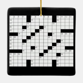 Crossword Puzzle Ornament