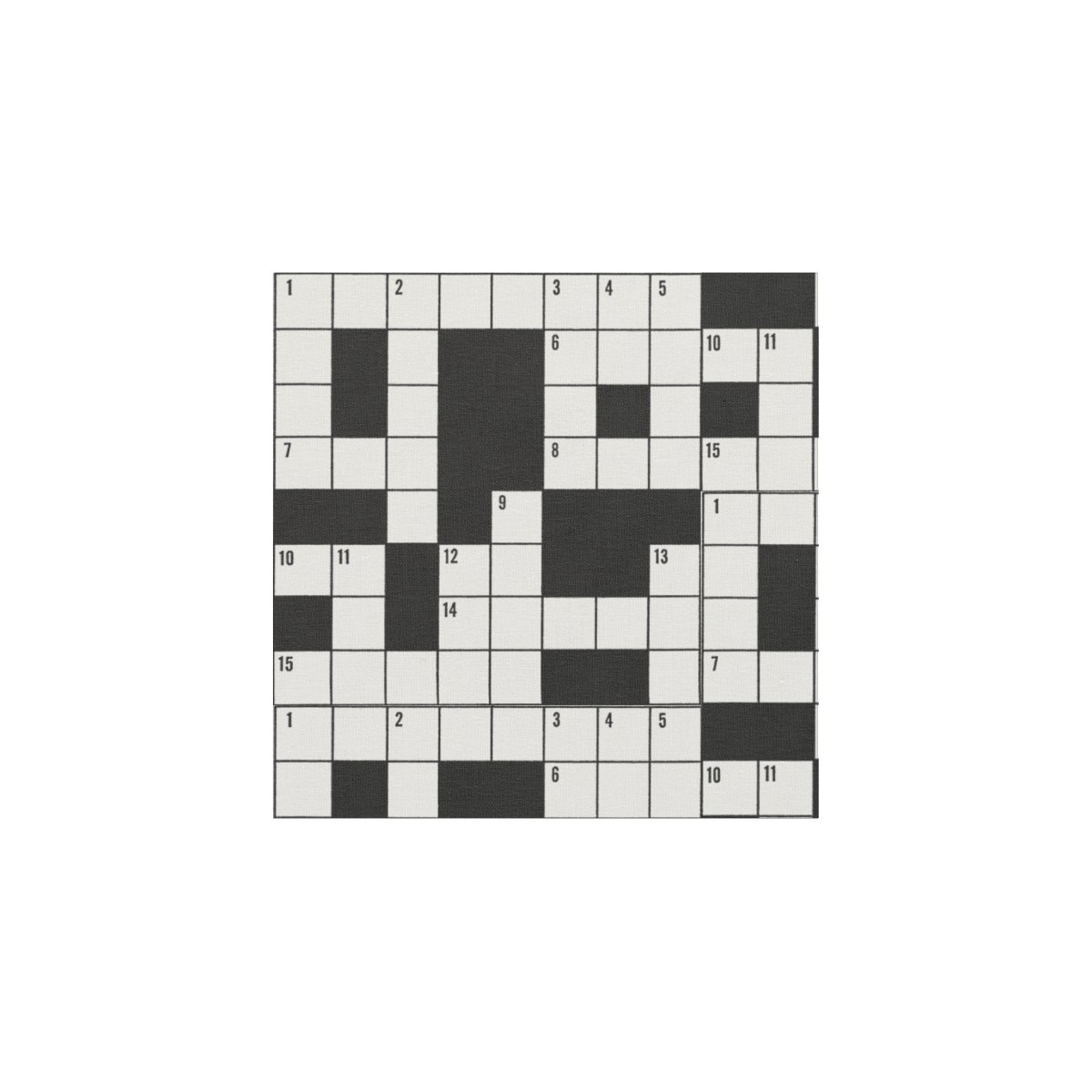 2D seamless pattern Crossword Puzzle - 3Demian.com