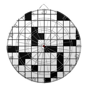 CROSSWORD PUZZLE PATTERN GRAPHICS GAMES FUN WORDS DART BOARD