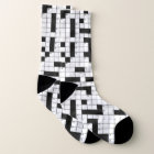 Crossword Puzzle pattern Socks Zazzle