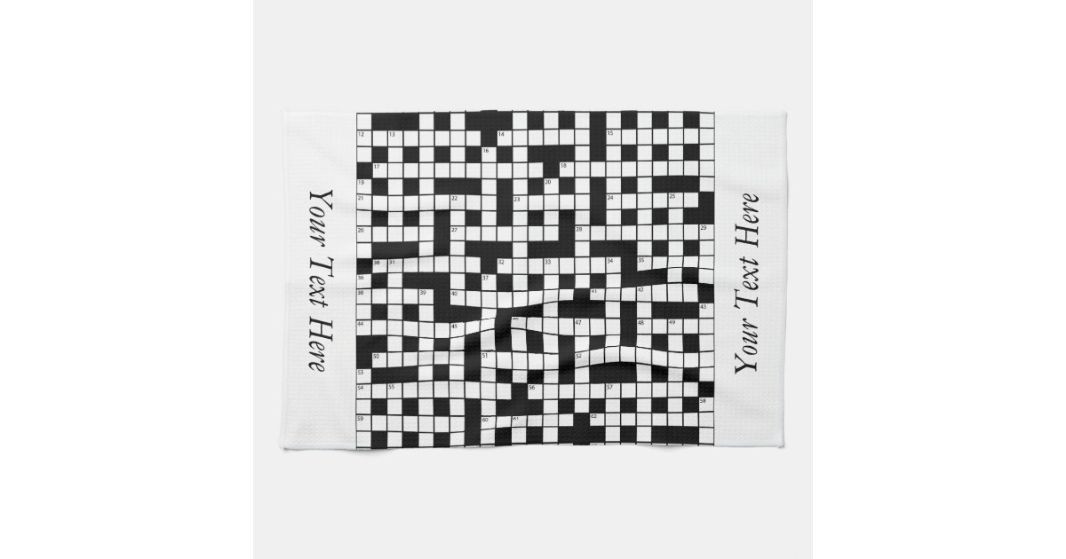 Crossword Puzzle Personalized Kitchen Towel Zazzle Crossword Puzzle Personalized Kitchen Towel Zazzle