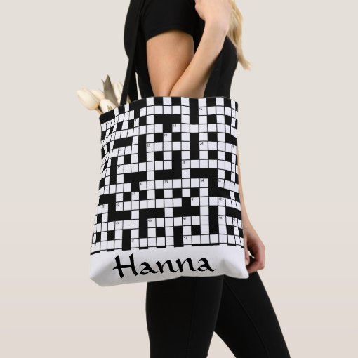 Crossword Puzzle Personalized Tote Bag Zazzle